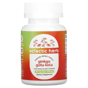 Eclectic Institute Freeze Dried Fresh Ginkgo Gotu Kola 275 mg 90 viên 023363319039