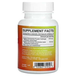 Eclectic Institute Freeze Dried Fresh Purple Probiotic 300 mg 90 Veg Caps 023363319107