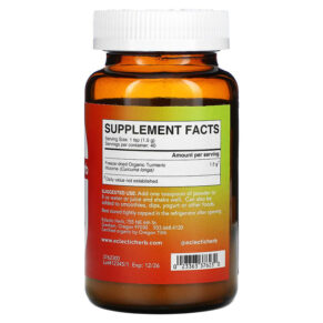 Eclectic Institute Freeze Dried Fresh Turmeric 2.1 oz (60 g) 023363376230
