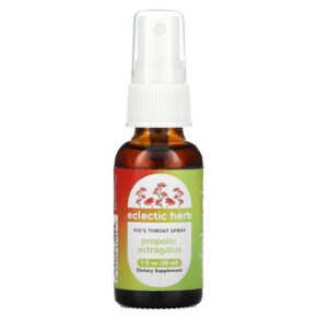 Eclectic Institute Kid's Throat Spray Propolis Astragalus 1 fl oz (30 ml) 023363631025