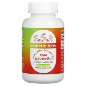 Eclectic Institute Whole Herb Concentrate Saw Palmetto 600 mg 240 viên 023363302505