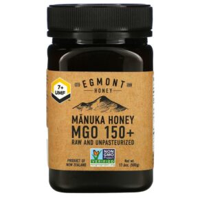 Egmont Honey Manuka Honey Raw & Unpasteurized 150+ MGO 17.6 oz (500 g) 9421034911277