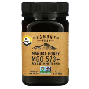 Egmont Honey Manuka Honey Raw & Unpasteurized 573+ MGO 17.6 oz (500 g) 9421034911291