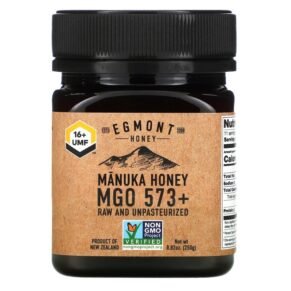 Egmont Honey Manuka Honey Raw & Unpasteurized 573+ MGO 8.82 oz (250 g) 9421034911284