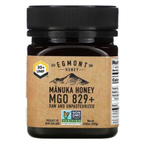Egmont Honey Manuka Honey Raw & Unpasteurized 829+ MGO 8.82 oz (250 g) 9421904958371