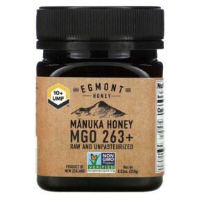 Egmont Honey Manuka Honey Raw & Unpasteurized MGO 263+ 8.82 oz (250 g) 9421904958500