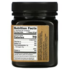 Egmont Honey Multifloral Manuka Honey Raw And Unpasteurized 50+ MGO 8.82 oz (250 g) 9421905765305