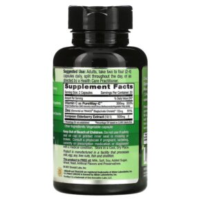 Emerald Laboratories Elderberry + PureWay C + Zinc 60 Vegetable Caps 743650003600