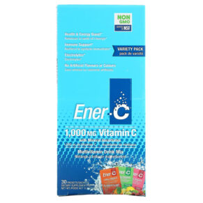 Ener-C Vitamin C Multivitamin Drink Mix Variety Pack 1.000 mg 30 gói 9.9 oz (282.9 g) 873024001045