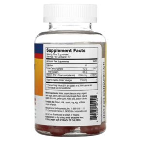 Enzymedica Apple Cider Vinegar Gummies 74 Vegan Gummies 670480101001