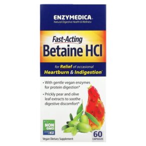 Enzymedica Fast-Acting Betaine HCI 60 viên 670480100783