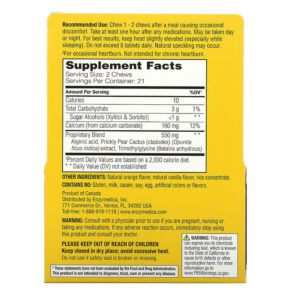 Enzymedica Heartburn Soothe Vanilla-Orange 42 Relief Chews 670480100301