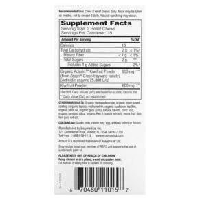 Enzymedica Kiwi Regularity Kiwi 30 Relief Chews 670480110157