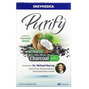 Enzymedica Purify Activated Charcoal Plus 60 viên 670480100653
