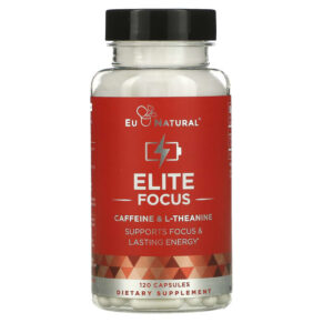 Eu Natural ELITE FOCUS Caffeine & L-Theanine 120 viên 855244008165