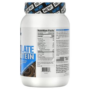 EVLution Nutrition 100% Isolate Protein Double Rich Chocolate 1.6 lb (726 g) 818901023888