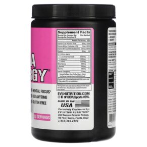 EVLution Nutrition BCAA ENERGY Pink Starblast 9.52 oz (270 g) 818901021945