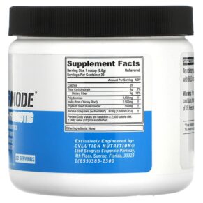 EVLution Nutrition FiberMode Fiber + Probiotic Unflavored 6.98 oz (198 g) 818901022300