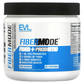 EVLution Nutrition FiberMode Fiber + Probiotic Unflavored 6.98 oz (198 g) 818901022300