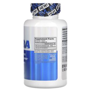 EVLution Nutrition GABA 600 mg 60 Veggie Capsules 3 EVLution Nutrition GABA 600 mg 60 Veggie Capsules 818901027565