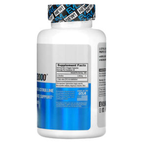 EVLution Nutrition L-Citrulline2000 90 Veggie Capsules 818901024182