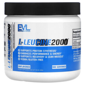 EVLution Nutrition L-Leucine2000 Unflavored 7.05 oz (200 g) 818901024359