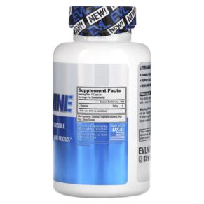 EVLution Nutrition L-Theanine 200 mg 60 Veggie Capsules 818901027411