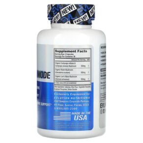 EVLution Nutrition MushroomMode 90 Veggie Capsules 818901028029