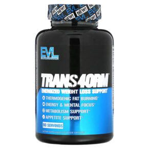 EVLution Nutrition Trans4orm Energized Weight Loss Support 120 viên 682055551616