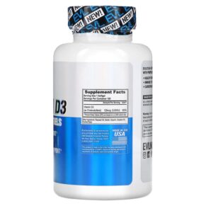 EVLution Nutrition Vitamin D3 5.000 IU 120 Softgels 818901023017