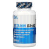 EVLution Nutrition Vitamin D3+K2 60 Veggie Capsules 4 EVLution Nutrition Vitamin D3+K2 60 viên 818901022904
