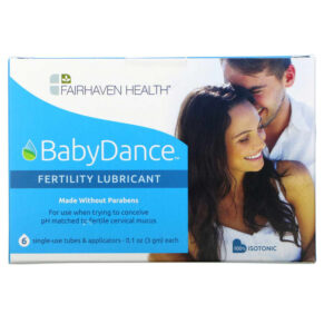 Fairhaven Health BabyDance Fertility Lubricant 6 Single-Use Tubes & Applicators 0.1 oz (3 g) 896593002220