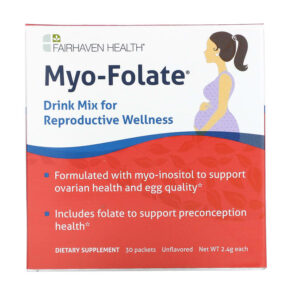 Fairhaven Health Myo-Folate Drink Mix for Reproductive Wellness Unflavored 30 gói 2.4 g 896593002251
