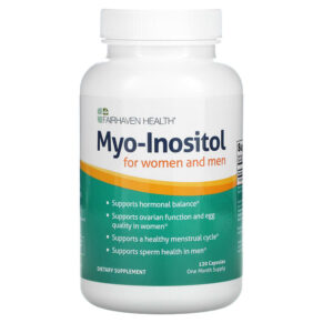 Fairhaven Health Myo-Inositol cho Nữ & Men 120 viên 895749000752
