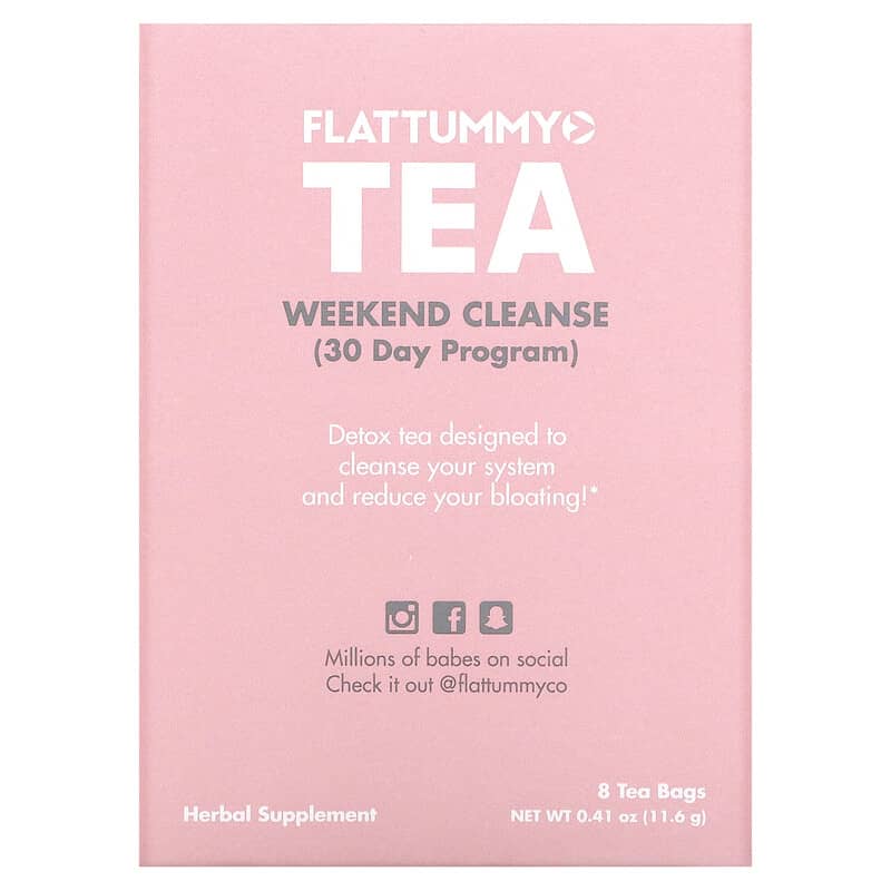 Flat Tummy Weekend Cleanse 30 Day Program 8 Tea Bags 0.05 oz (1.45 g) Each 1 Flat Tummy Weekend Cleanse 30 Day Program 8 Tea Bags 0.05 oz (1.45 g) 855119006531