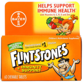 Flintstones Children's Multivitamin Supplement + Immunity Support Fruit 60 viên 016500086192