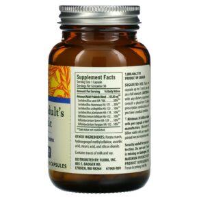 Flora Advanced Adult's Probiotic 34 Billion Cells 30 Capsules 061998619681