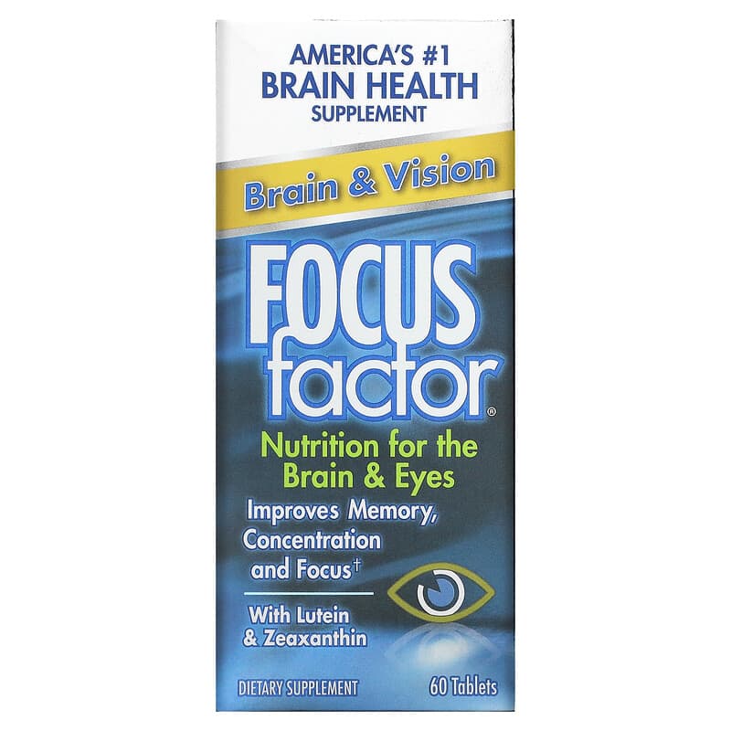 Focus Factor Brain & Vision 60 Tablets 1 Focus Factor Brain & Vision 60 viên 855119006081