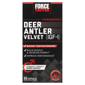 Force Factor Deer Antler Velvet (IGF-1) 60 viên 818594016839