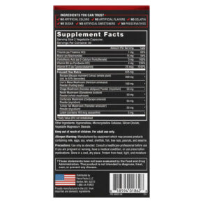 Force Factor Forebrain Focus 60 Vegetable Capsules 818594018628