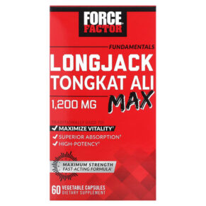 Force Factor Fundamentals LongJack Tongkat Ali Max 1.200 mg 60 viên 818594019069