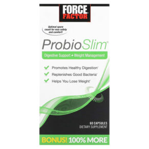 Force Factor ProbioSlim Digestive Support + Weight Management 60 viên 818594014507