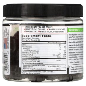 Force Factor ProbioSlim Kombucha Gummies Peach 60 Gummies 818594017225
