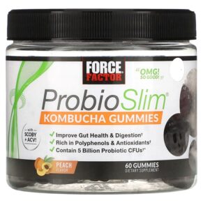 Force Factor ProbioSlim Kombucha Peach 60 viên 818594017225