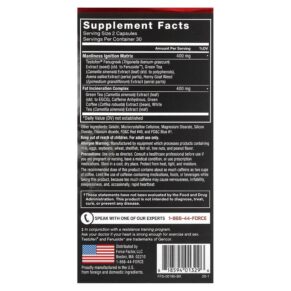 Force Factor Test X180 Ignite Free Testosterone Booster & Fat Burner 60 Capsules 818594013296