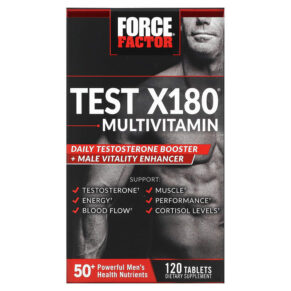 Force Factor Test X180 Multivitamin + Testosterone Booster 120 viên 818594016860