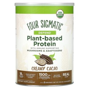Four Sigmatic Plant-Based Protein + Immune Supporting Mushrooms & Adaptogens Creamy Cacao 21.16 oz (600 g) 816897022298