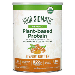 Four Sigmatic Plant-Based Protein + Immune Supporting Mushrooms & Adaptogens Peanut Butter 1.32 lbs (600 g) 816897022274