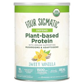 Four Sigmatic Plant-Based Protein + Immune Supporting Mushrooms & Adaptogens Sweet Vanilla 1.32 lb (600 g) 816897022342