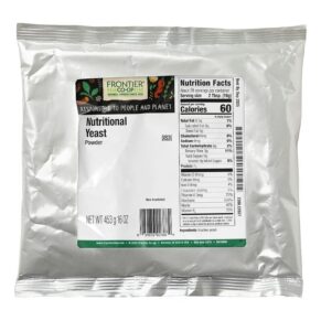 Frontier Co-op Nutritional Yeast Powder 16 oz (453 g) 089836023889